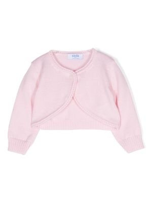Siola cardigan en laine à manches longues - Rose