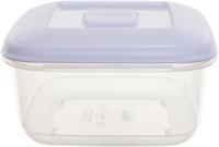 Whitefurze vershouddoos vierkant 1,6 liter, transparant met wit deksel