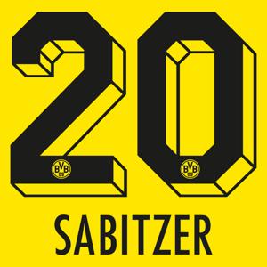 Sabitzer 20 (Officiële Borussia Dortmund Bedrukking 2023-2024)