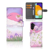 Samsung Galaxy A04s | Samsung Galaxy A13 5G | Telefoonhoesje | Met pasjeshouder | Bird Flying