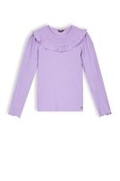 NoNo Meisjes shirt jersey rib - Kris - Galaxy lilac - thumbnail