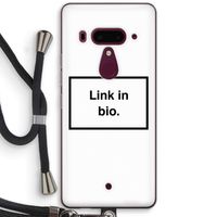 Link in bio: HTC U12+ Transparant Hoesje met koord
