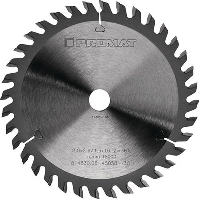 Promat Precisie-cirkelzaagblad | buiten-d. 216mm aantal tanden 64-neg. WZ | gat 30 mm snijbreedte 3,0 mm | hardmetaal - 4000814853 - 4000814853