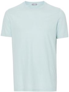 Zanone t-shirt en coton à manches courtes - Bleu