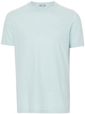 Zanone t-shirt en coton à manches courtes - Bleu