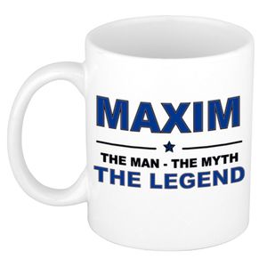 Maxim The man, The myth the legend cadeau koffie mok / thee beker 300 ml