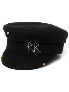 Ruslan Baginskiy casquette gavroche à logo brodé - Noir