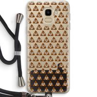 Poop emoji: Samsung Galaxy J6 (2018) Transparant Hoesje met koord