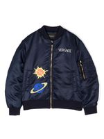 Versace Kids veste bomber Galaxy - Bleu