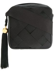 CHANEL Pre-Owned sac porté épaule CC à franges - Noir