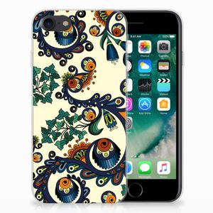 Siliconen Hoesje iPhone SE 2022 | SE 2020 | 8 | 7 Barok Flower