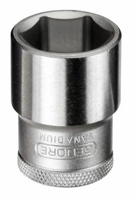 Gedore 19 17 Doppen kort 1/2&apos; 6-kant UD-Profiel 17mm - 6131180