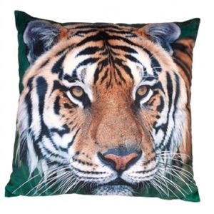 Woon sierkussen tijger print 40 x 40 cm