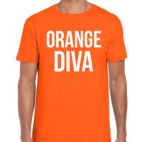 Koningsdag t-shirt orange diva oranje voor heren 2XL  -