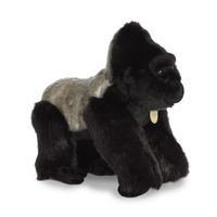 Pluche dieren knuffels zilverrug gorilla aap van 33 cm