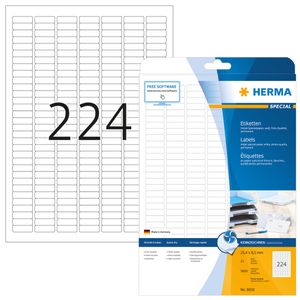 HERMA 8830 printeretiket Wit Zelfklevend printerlabel