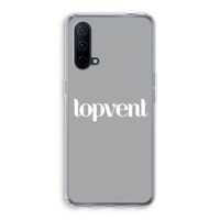 Topvent Grijs Wit: OnePlus Nord CE 5G Transparant Hoesje