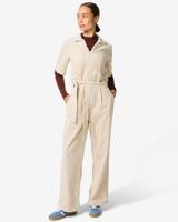 HEMA Dames jumpsuit Lena corduroy gebroken wit (gebroken wit)