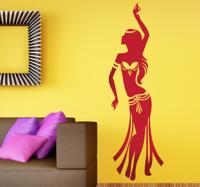 Sticker buikdanseres decoratie