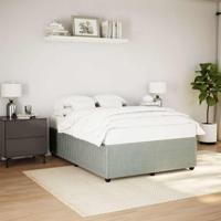 Bedframe zonder matras 140x200 cm fluweel lichtgrijs