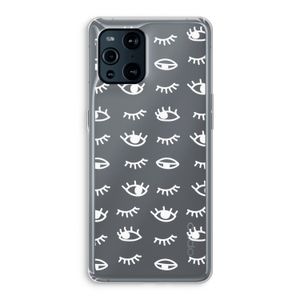 Eye pattern #3: Oppo Find X3 Transparant Hoesje