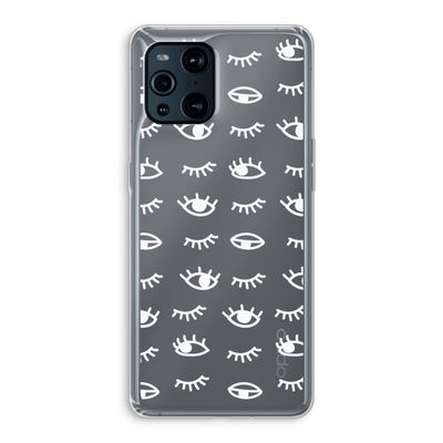 Eye pattern #3: Oppo Find X3 Transparant Hoesje