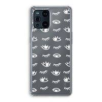 Eye pattern #3: Oppo Find X3 Transparant Hoesje