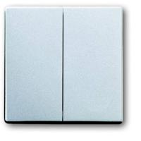 Busch-Jaeger 2CKA001751A2942 Serietoets Afdekking Witaluminium (RAL 9006), Aluminium