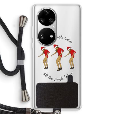 Jingle Ladies: Huawei P50 Pro Transparant Hoesje met koord