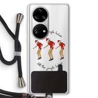 Jingle Ladies: Huawei P50 Pro Transparant Hoesje met koord