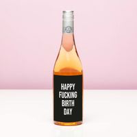 Wijnfles Happy Fucking Birthday - Rosé (Blush Rosé) - thumbnail