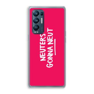 Neuters (roze): Oppo Find X3 Neo Transparant Hoesje