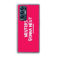Neuters (roze): Oppo Find X3 Neo Transparant Hoesje
