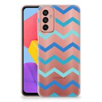 Samsung Galaxy M13 | M23 | TPU bumper | Zigzag Blauw