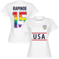 USA Rapinoe 15 Team Pride Dames T-Shirt