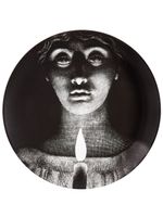 Fornasetti assiette murale Tema e Variazioni N.190 peinte à la main - Noir - thumbnail