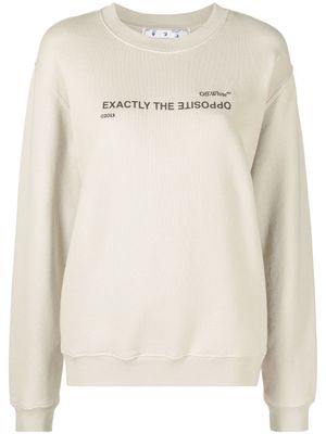 Off-White sweat à slogan imprimé - Tons neutres
