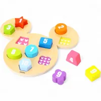 TL858 - Tooky Toy Mickey Mouse Houten Getallenpuzzel (11-delig)