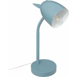 Kinderkamer bureaulamp - met oortjes - blauw - metaal - 18 x 12,5 x 31 cm - tafellamp