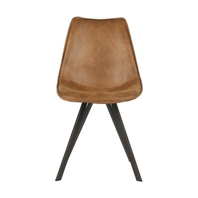 Woood Swen stoel Cognac - Set van 2