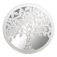 Decoratieve figuren DKD Home Decor Mangohout Spiegel Boomstructuur (60 x 2 x 60 cm)