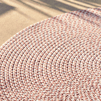 Kave Home Rond Vloerkleed 'Rodhe' 150cm, kleur Terracotta