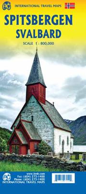 Wegenkaart - landkaart Spitsbergen Svalbard | ITMB