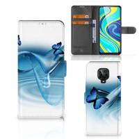 Xiaomi Redmi Note 9 Pro | Note 9S | Telefoonhoesje | Met pasjeshouder | Vlinders