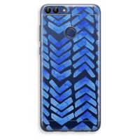 Blauwe pijlen: Huawei P Smart (2018) Transparant Hoesje