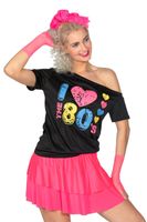 Shirt I love the 80&apos;s zwart Sandra