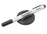Whiteboardwisser maul met stift zwart magnetisch