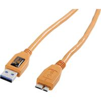 Tether Tools CU5454 USB-kabel USB 3.2 Gen 1 (3.1 Gen 1) 4,6 m USB A Micro-USB B Oranje - thumbnail