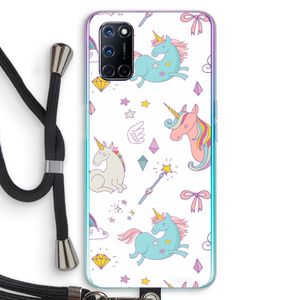 Fantasiewereld: Oppo A92 Transparant Hoesje met koord