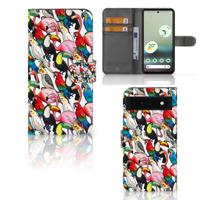Google Pixel 6A | Telefoonhoesje | Met pasjeshouder | Birds